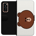 Miniatyrbilde 1 av 3: Huawei P40 Lommeboketui line friends brown
