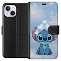 Miniatyrbillede 1 af 3: Apple iPhone 15 Plus Tegnebogsetui Stitch Hoppende Glæde - Sjovt Design til Gave