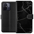Pikkukuva 1 / 3: Xiaomi Redmi 12C Lompakkokotelo Musta marmori