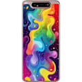 Miniatyrbild 1 av 3: Samsung Galaxy A80 Genomskinligt Skal Color Splash Abstrakt Konst Design Färgstarkt Mönster Modern Populär Väggkonst Grafiskt Trend