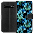 Miniatyrbillede 1 af 3: Samsung Galaxy S10 Tegnebogsetui Midnat Have