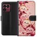 Kompatibel Tegnebogsetui til Sony Xperia 1 VIII Hjertevenner pink