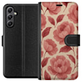 Miniatyrbillede 1 af 3: Samsung Galaxy A24 4G Tegnebogsetui Roseblomst