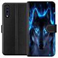 Miniatyrbillede 1 af 3: Samsung Galaxy A50 Tegnebogsetui Ulv