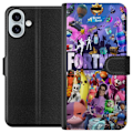 Pikkukuva 1 / 3: Apple iPhone 16 Plus Lompakkokotelo Fortnite Hahmot Peliteema Ikonit Peli Suunnittelu Suosittu Taistelurojalainen Lapset Pelihahmojen Teema