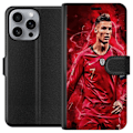 Miniatyrbillede 1 af 3: Apple iPhone 16 Pro Max Tegnebogsetui Ronaldo Færdigheder - CR7 Design for Ægte Fans