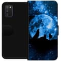 Kompatibelt Lommeboketui til Samsung Galaxy A03s Ulv