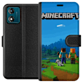 Miniatyrbillede 1 af 3: Motorola Moto E13 Tegnebogsetui Minecraft Key Art