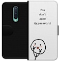 Miniatyrbild 1 av 3: OnePlus 8 Plånboksfodral You Don’t Know My Password – edgy textmotiv med attityd