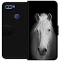 Miniatyrbillede 1 af 3: Huawei P smart Tegnebogsetui Hvid Hest