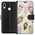 Pikkukuva 1 / 3: Huawei P20 lite Lompakkokotelo Labubu Pop Mart Kokoelma Motiivi Figuuri Kokoelma Suunnittelu Suosittu Taidelelu Pop Mart Luova Graafinen