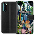 Pikkukuva 1 / 3: OnePlus Nord Lompakkokotelo Minecraft-matkapuhelinkotelo metsällä ja pikselityylisillä hahmoilla