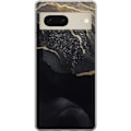 Miniatyrbillede 1 af 3: Google Pixel 7 Gennemsigtig cover Sort guld abstrakt