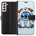 Pikkukuva 1 / 3: Samsung Galaxy S21 Lompakkokotelo Stitch Koirapuku Lilo & Stitch Disney Hauska Design Sininen Avaruusolento Sarjakuva Hahmo Suosittu Lapsille Suosittu