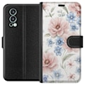 Miniatyrbillede 1 af 3: OnePlus Nord 2 5G Tegnebogsetui Romantiske blomster
