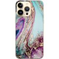 Miniatyrbillede 1 af 3: Apple iPhone 14 Pro Max Gennemsigtig cover Lila marmor