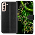 Miniatyrbillede 1 af 3: Samsung Galaxy S21 Tegnebogsetui Blomster