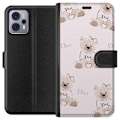 Miniatyrbillede 1 af 3: Motorola Moto G23 Tegnebogsetui Teddy Dior Vibes - luksuriøs bamse i modetil