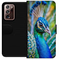 Pikkukuva 1 / 3: Samsung Galaxy Note20 Ultra Lompakkokotelo Pavun Sulat Värikäs Design Lintuaihe Eksoottinen Graafinen Suunnittelu Luonto Ylellinen Koristelu
