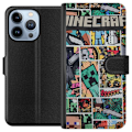 Pikkukuva 1 / 4: Apple iPhone 13 Pro Lompakkokotelo Minecraft Taide