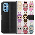 Miniatyrbild 1 av 3: OnePlus 9 Plånboksfodral Labubu Pink Monster – Popkonst med Kawaii-touch