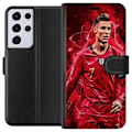 Miniatyrbillede 1 af 3: Samsung Galaxy S21 Ultra 5G Tegnebogsetui Ronaldo Færdigheder