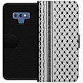 Miniatyrbillede 1 af 3: Samsung Galaxy Note9 Tegnebogsetui Palæstinensisk mønster - inspireret af traditionel stil keffiyeh-stof