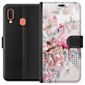 Pikkukuva 1 / 3: Samsung Galaxy A20e Lompakkokotelo Flamingo