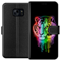 Miniatyrbillede 1 af 3: Samsung Galaxy S7 Tegnebogsetui Neon Tigeren