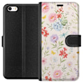 Miniatyrbillede 1 af 3: Apple iPhone 5 Tegnebogsetui Blomster