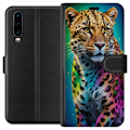 Miniatyrbillede 1 af 3: Huawei P30 Tegnebogsetui Leopard