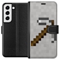 Miniatyrbillede 1 af 3: Samsung Galaxy S22 5G Tegnebogsetui Minecraft Værktøjer