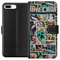 Pikkukuva 1 / 3: Apple iPhone 7 Plus Lompakkokotelo Minecraft Taide