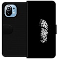 Pikkukuva 1 / 3: Xiaomi Mi 11 Lompakkokotelo Keffiyeh-kuviointi - klassinen palestiinalainen mustavalkoinen shaali, jolla on kulttuurinen merkitys