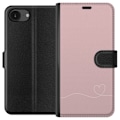 Miniatyrbild 1 av 3: Apple iPhone 16e Plånboksfodral Rosa Hjärna Design