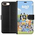 Miniatyrbild 1 av 3: Apple iPhone 8 Plus Plånboksfodral Bluey mobilskal med hela familjen i färgglad design