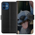Miniatyrbillede 1 af 3: Apple iPhone 12 mini Tegnebogsetui Stitch Sød Alien - Blå Fa