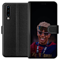 Miniatyrbillede 1 af 3: Huawei P30 Tegnebogsetui Lamine Yamal mobiltaske i elegant sportsdesign