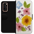 Pikkukuva 1 / 3: Huawei P40 Lompakkokotelo Painetut kukat