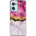 Kompatibelt Mobildeksel til OnePlus Nord CE 2 5G Rosa marmorgrafikk rosa