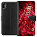 Miniatyrbillede 1 af 3: Apple iPhone X Tegnebogsetui Ronaldo Færdigheder - CR7 Design