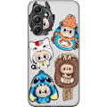 Pikkukuva 1 / 3: Samsung Galaxy S24 FE Läpinäkyvä kuori Labubu hahmokokoelma - Pop Mart Labubu The Monsters väriluulisessa muotoilussa
