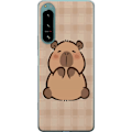 Pikkukuva 1 / 3: Sony Xperia 5 IV Läpinäkyvä kuori Mobilskal kawaii capybara flera figurer japansk stil