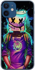 Kompatibelt Mobilskal till Apple iPhone 12 Fortnite Marshmello