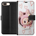 Pikkukuva 1 / 3: Apple iPhone 7 Plus Lompakkokotelo Labubu Sydän Taustakuva Pop Mart Rakkausteema Hahmodesign Suosittu Motiivi Keräilytaideteossarja
