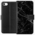 Miniatyrbillede 1 af 3: Apple iPhone 6 Tegnebogsetui Sort Marmor