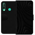 Miniatyrbillede 1 af 3: Huawei P40 lite E Tegnebogsetui Sorte Bølger