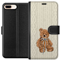 Miniatyrbilde 1 av 3: Apple iPhone 8 Plus Lommeboketui Liten Bamse – klassisk bamse i enkel design