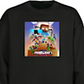 Miniatyrbillede 1 af 3: Sweatshirt til Børn | Blød & Klassisk Sweatshirt Minecraft sort one size