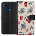 Miniatyrbillede 1 af 3: Xiaomi Redmi 9C Tegnebogsetui Bær & Blomster - mønster med b